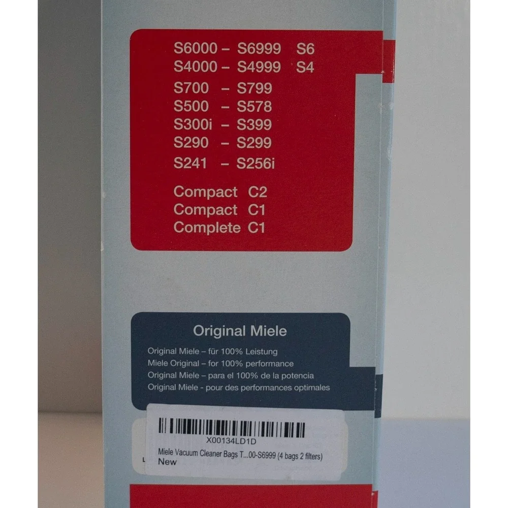 3 Official Miele GN FJM HyClean 3D Efficiency Pure Vacuum Bags & AirClean Filter